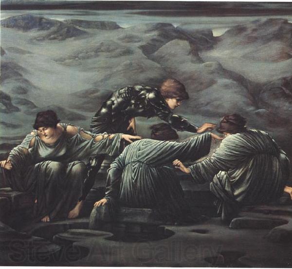 Edward Burne-Jones Perseus and the Graiae Edward Burne-Jones, Spain oil painting art